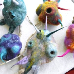 Spiky Felt Vessels