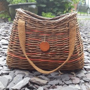 Willow Handbag with Leather Handle