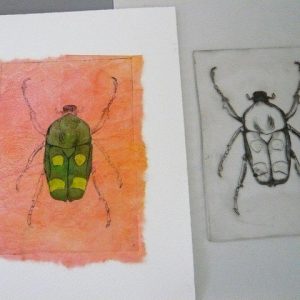 Printmaking - Drypoint with Colour á la Poupée