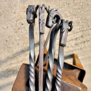 Blacksmithing - Fire + BBQ Tools with Ramshead Handles