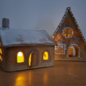 Gingerbread House Tealight Holders