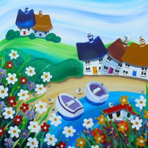 Painting with Acrylics - Coast & Cliff Top