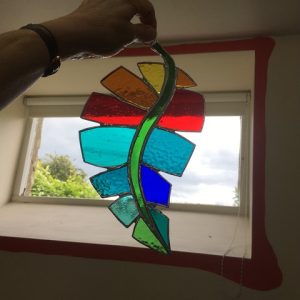 Stained Glass - Beautiful Copper Foil Leaf Decorations