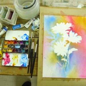 Painting Flowers in Watercolour Step by Step