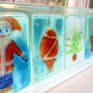 Fused Glass Christmas Decorations