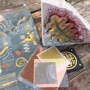 Gilding + Colouring Effects on Stone - Coasters & Bookends - MOVED FROM 2020