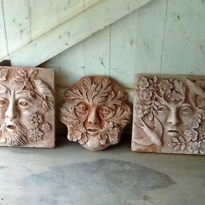 Sculpt Green Man Wall Plaques in Clay + Plaster