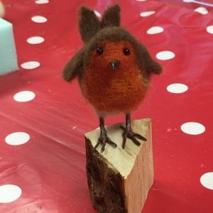 Have a Stab at Needlefelt - Christmas Robins