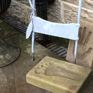 Relief Stone Carving - Boot Scraper Base