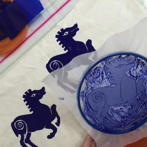 Small Scale Screen Printing Using Embroidery Hoops