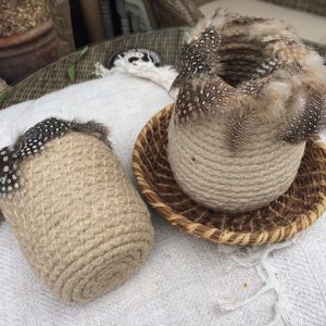 Bias Plaited Baskets & Coiled Baskets in Paper, Cord & Pine Needles