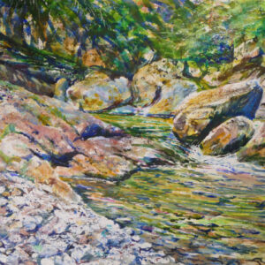 Painting Bright Sun-lit Scenes Using Watercolour and Gouache