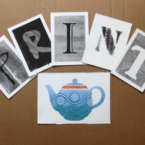 Mixed Monotype Printmaking - Found Objects & Stencils
