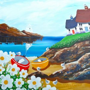 Acrylic Painting: Rocky Cove