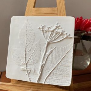 Beautiful Botanical Bas Relief Tiles