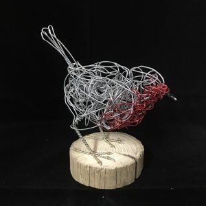 Wire Sculpture: Small Songbirds