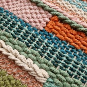 Woven Textile Wall Hanging Using a Frame Loom