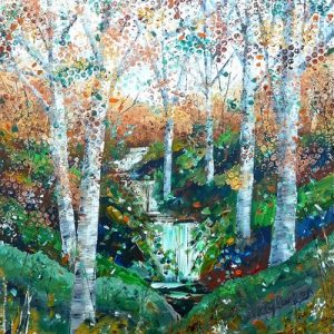 Acrylics - Woodland Path, Mixed Media