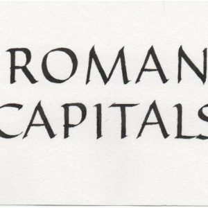 Calligraphy - Roman Capitals