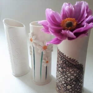 Ceramics - Porcelain Tealights + Bud Vases