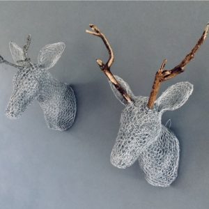 Chicken Wire Sculpture - Faux Taxidermy - Stag's Head - Moved from 2020