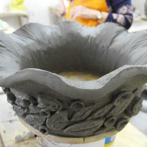 Sculpt a Large Scale Clay Planter
