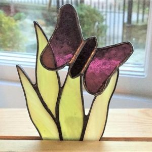 Stained Glass + Copper Foil - Copper Foil Flowers & Butterflies