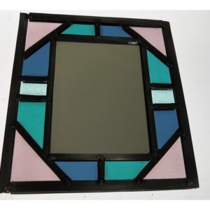 Stained Glass Taster - Simple Leaded Glass Framed Mirror - Moved from 2020