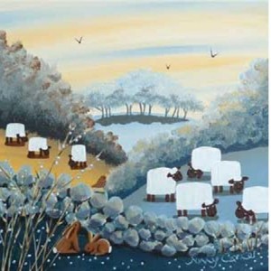 Light on Landscape - Impressionistic Acrylic Painting