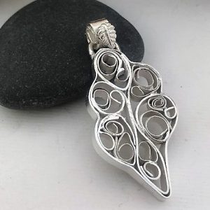 Silverclay Jewellery - Pendant Using Quilling Techniques