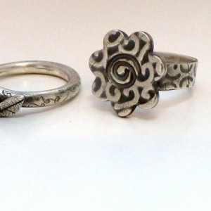 Kiln-Fired Silver Rings from Precious Metal Clay