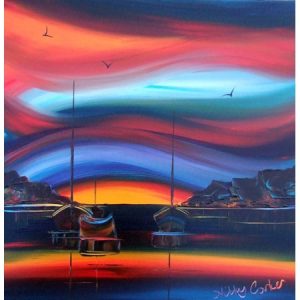 Acrylic Painting - Sunsets + Silhouettes