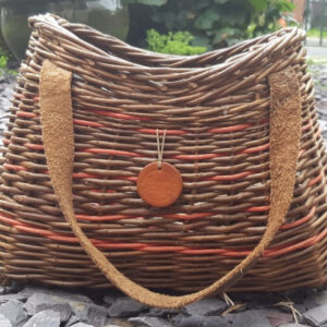 Willow Handbag with Leather Handle