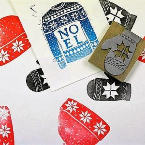 Printmaking - Block Printing, Festive Cards + Wrap